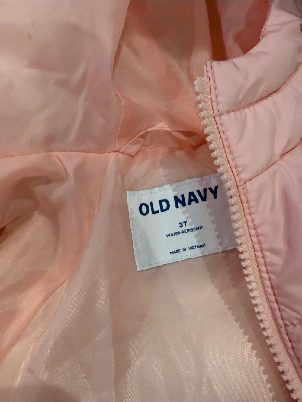 Old Navy Light Pink Puffer Jacket for Kids